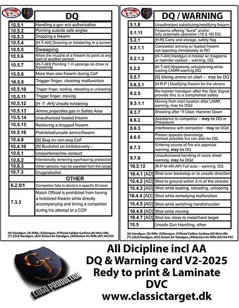 DQ & Warning 2025 ACTION AIR V2
